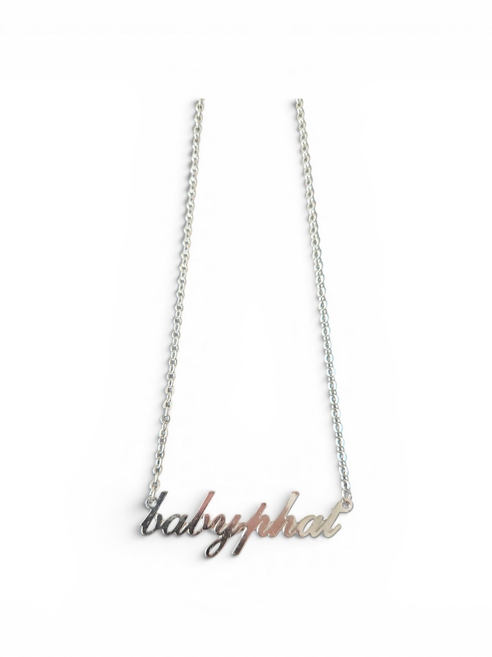 Baby Phat Vintage Silver Necklace Y2K – Rare ✨